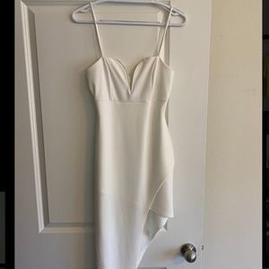 White Asymmetrical dress